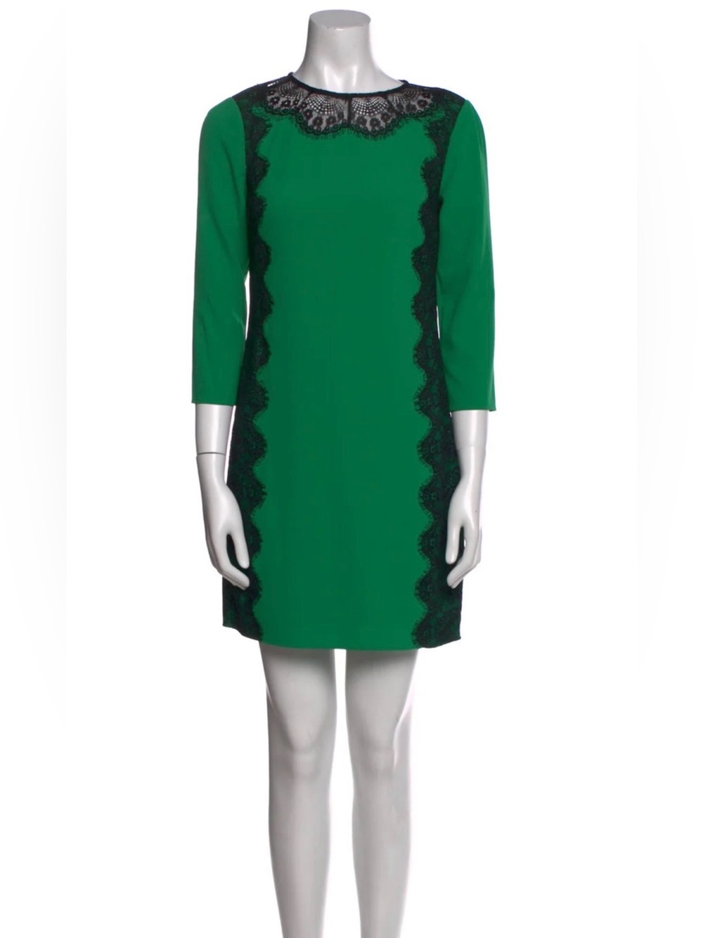 Ted Baker Green Lace Shift Dress Size 0 / XS